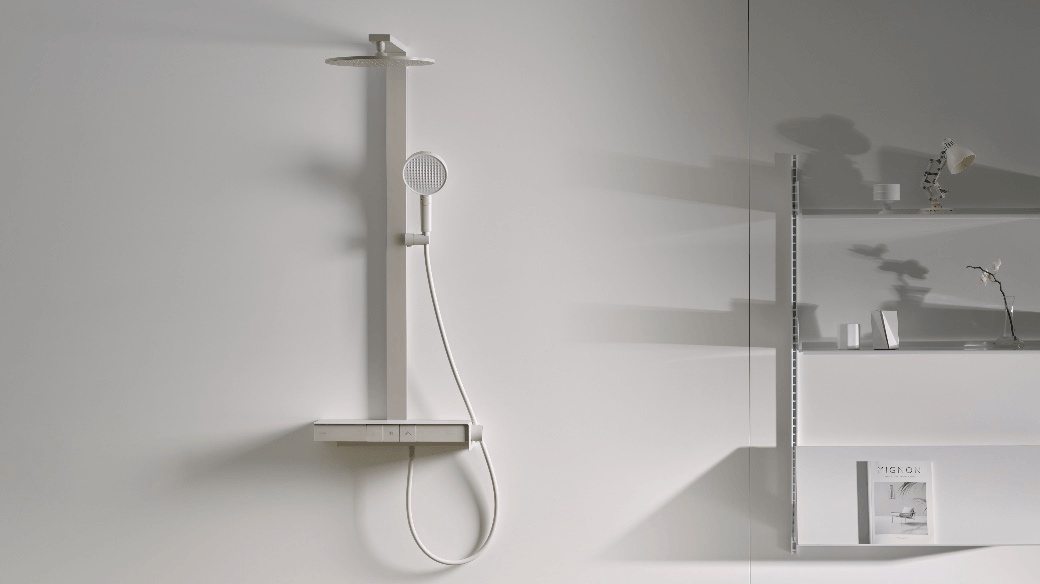 科勒若方恒温淋浴柱(Parallel Shower Shelf)诠释家居空间美学
