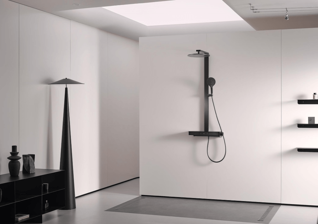 科勒若方恒温淋浴柱(Parallel Shower Shelf)诠释家居空间美学